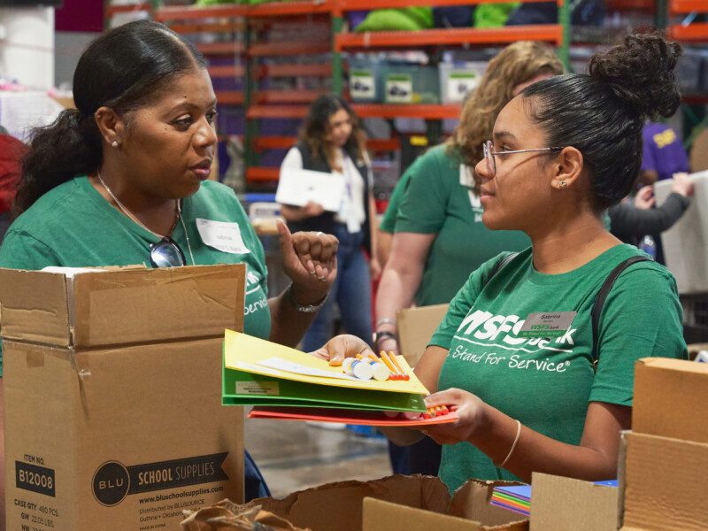 WSFS Associates volunteering at event