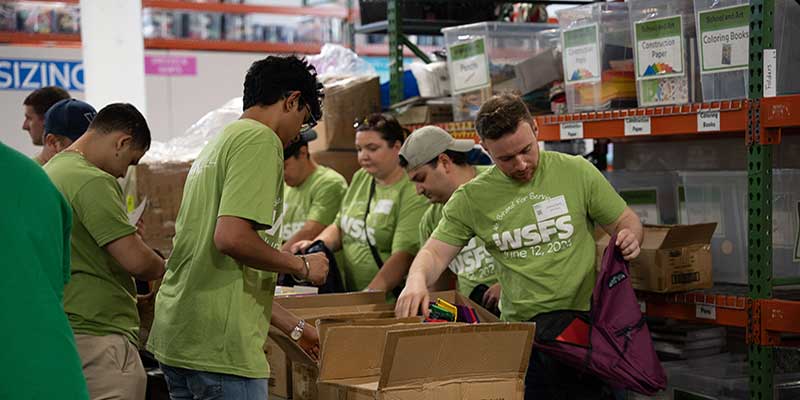 WSFS Associates volunteering