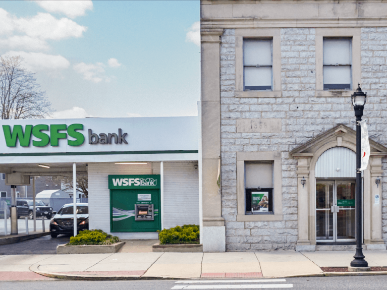 Harrington WSFS Bank branch.