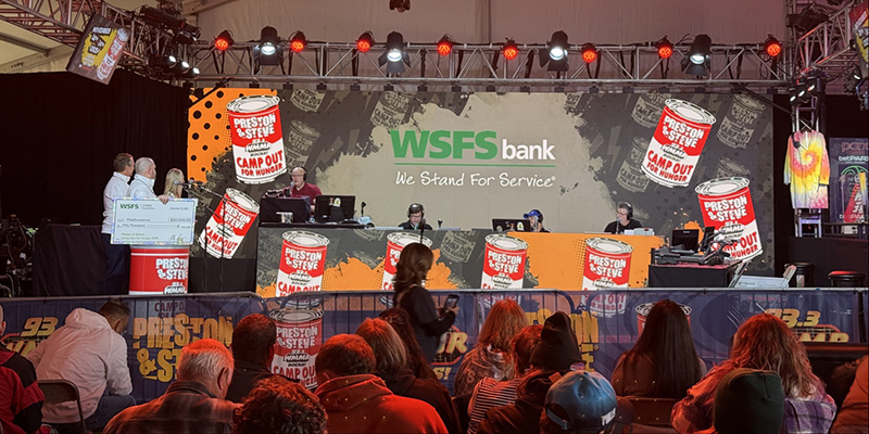 WSFS CARES Foundation Contributes $50,000 during Camp Out for Hunger