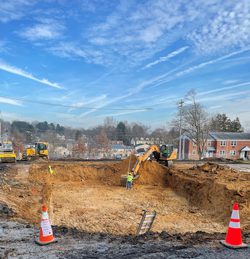 Construction of the new Kennett Library & Resource Center. 