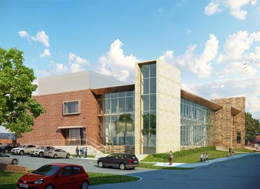 Rendering of the new Kennett Library & Resource Center. 