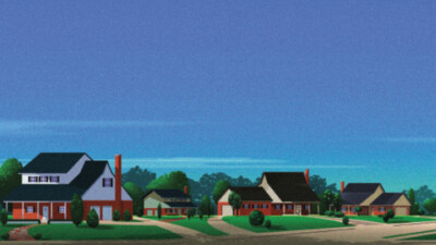 An illustration of houses.