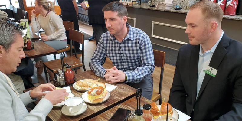 WSFS Associates at a breakfast restaurant.