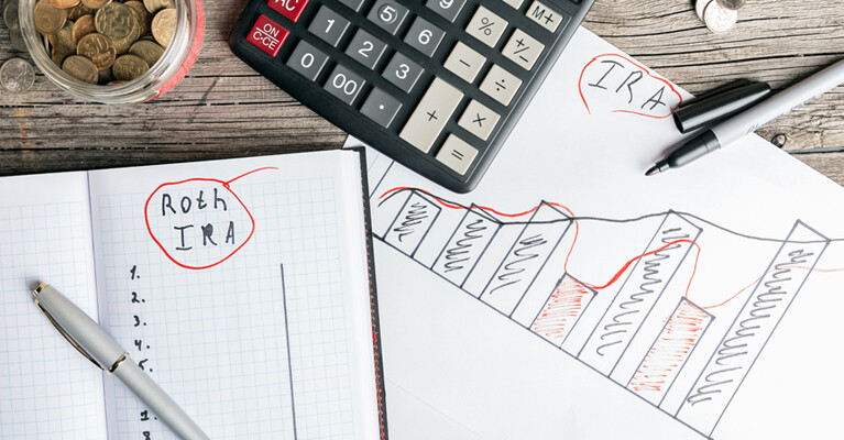 Notes and charts about Roth IRAs.