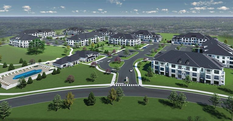 Planning image for housing development in Delaware County.