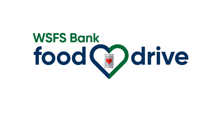 WSFS Bank Food Drive logo.