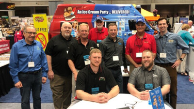 Georgeo’s Water Ice Inc. employees at a trade show.