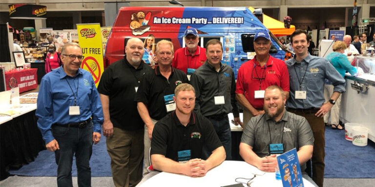 Georgeo’s Water Ice Inc. employees at a trade show.