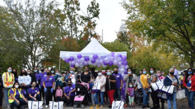 A group of people celebrating Hispanic Heritage Month in Southern New Jersey.