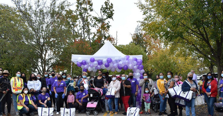 A group of people celebrating Hispanic Heritage Month in Southern New Jersey.