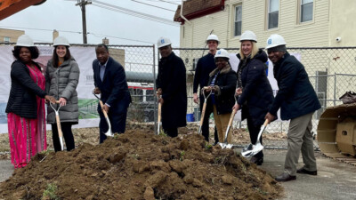A groundbreaking ceremony for HM Care.