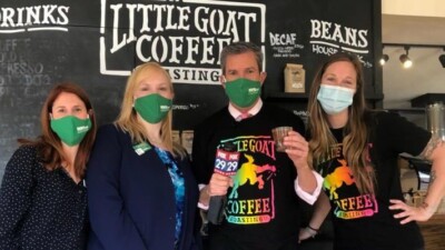 Little Goat Coffee Roasting Company staff with WSFS Associates.