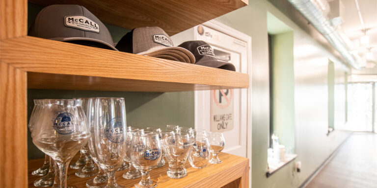 McCall Brewing merchandise.