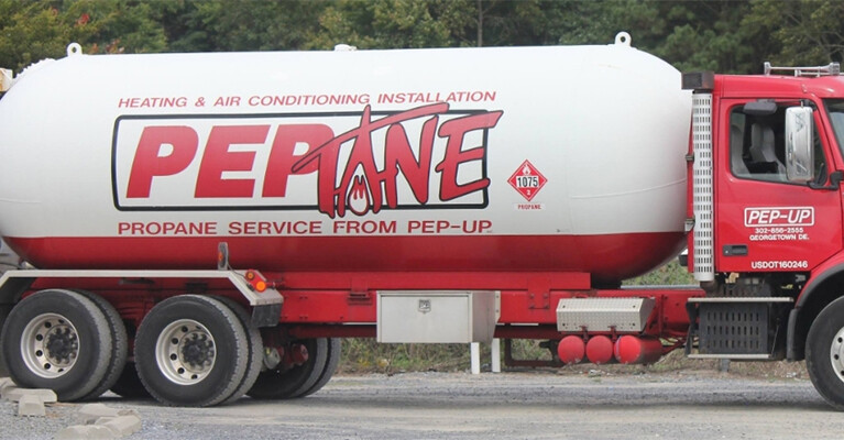 Peptane propane truck.