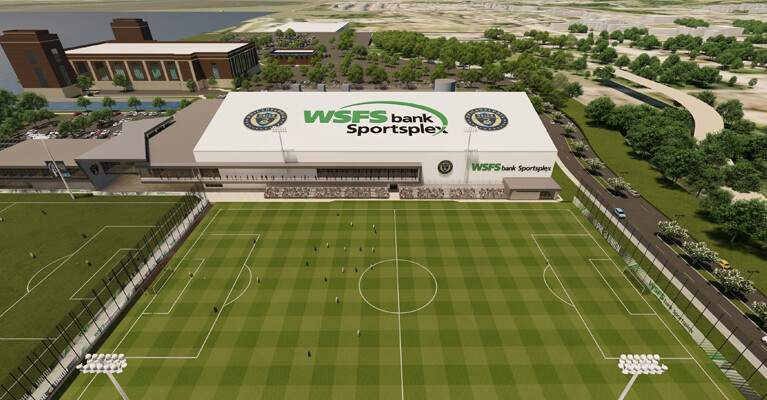 A rendering of the WSFS Bank Sportsplex.