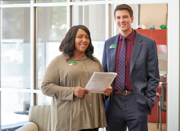 WSFS Associates Leah Perez and Brian Jennings.