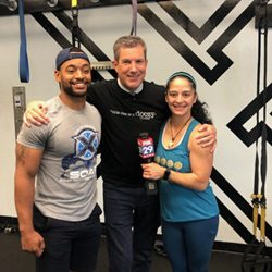Max Fitness employees with FOX29’s Bob Kelly.