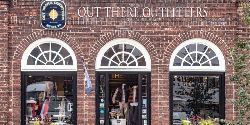 Out There Outfitters store front.