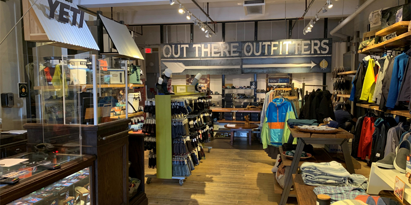 Out There Outfitters store.