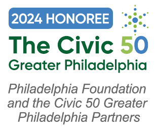 Award logo for the Civic 50 of Greater Philadelphia