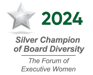 Award logo for Silver Champion of Board Diversity
