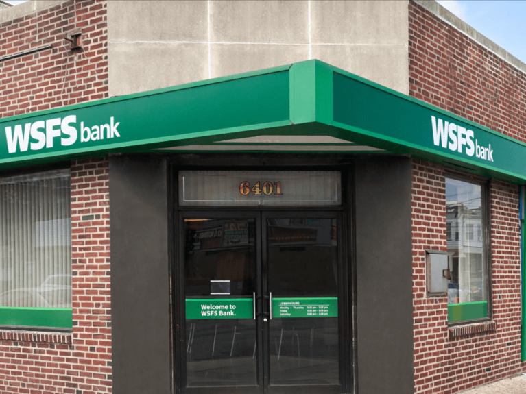 Woodland WSFS Bank branch.