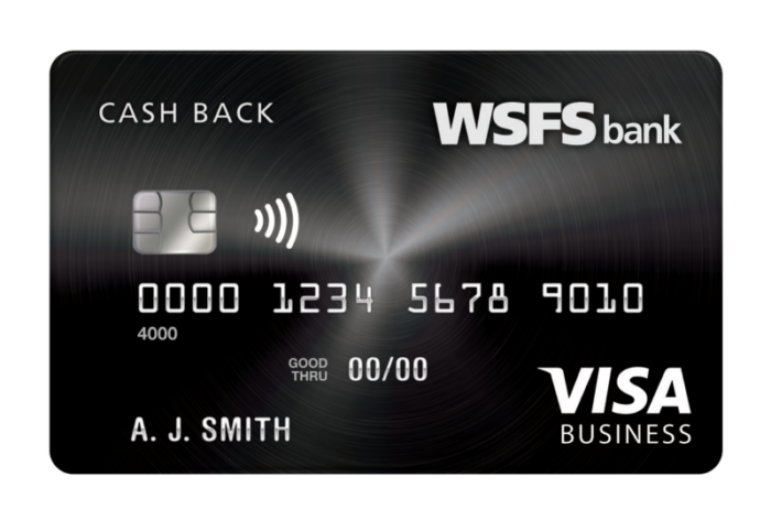 WSFS Bank Business Visa Credit Card.