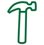 Icon of a hammer.