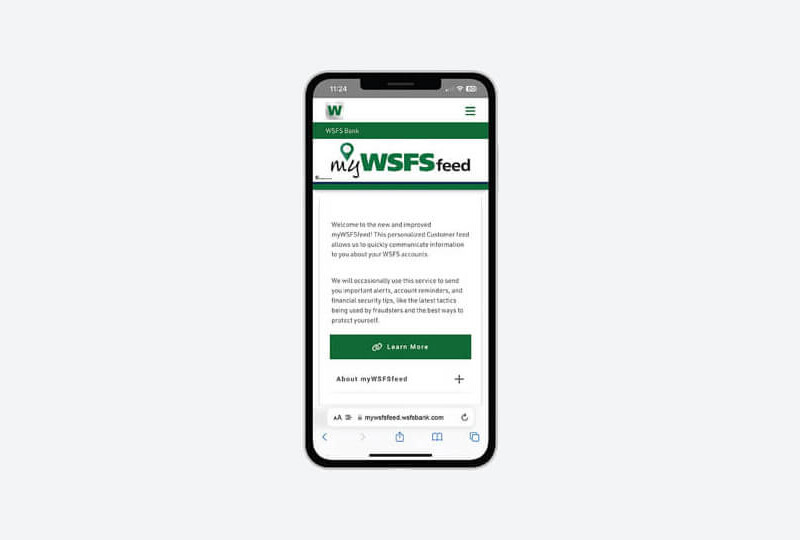 myWSFSfeed preview