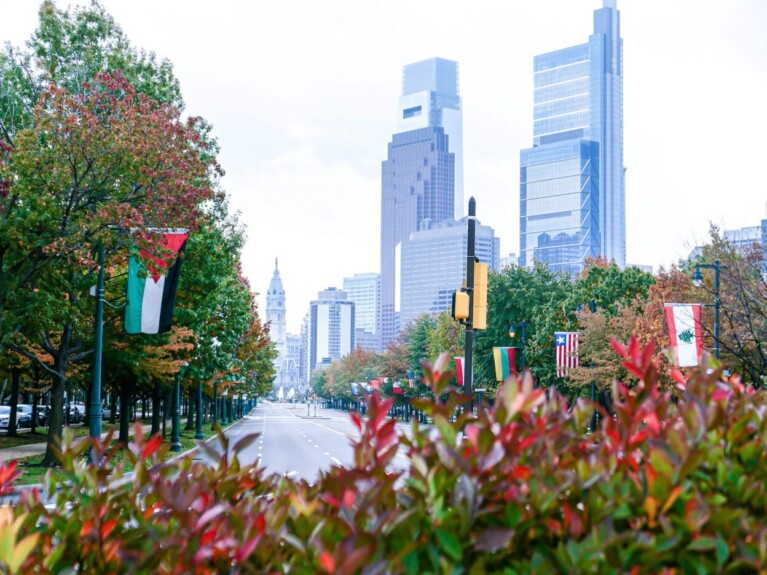 Philadelphia's Benjamin Franklin Parkway.