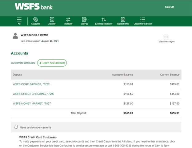 Step 1 for enrolling in paperless statements