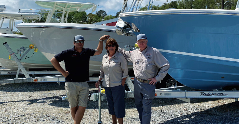 The staff of Route 113 Boat Sales.
